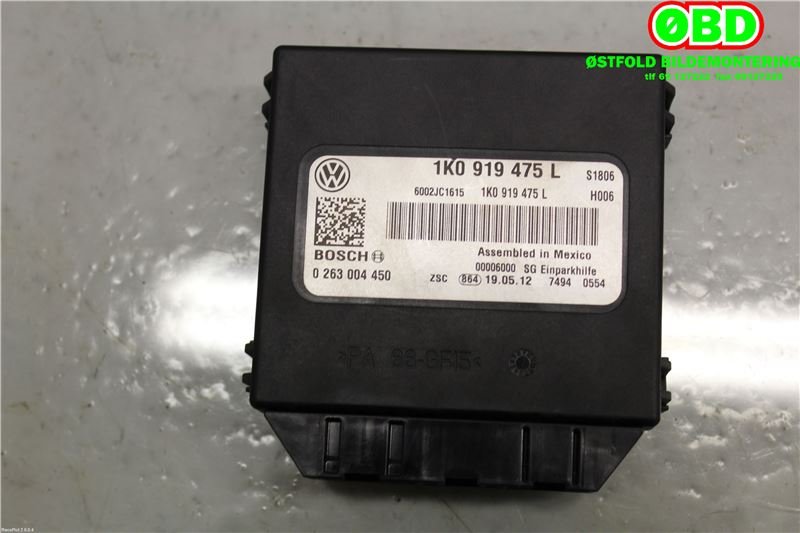 Styreenhet parkering til VW Caddy 2010-2015 (Type III, Fase 2) (VOLKSWAGEN|1K0 919 475 L||1K0919475L)