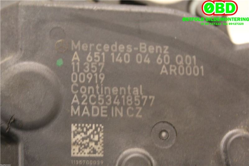 EGR-ventil til Mercedes E-Klasse 2009-2013 (Fase 1) (W212) (W212) (MERCEDES|A 651 140 08 60||6511400460)