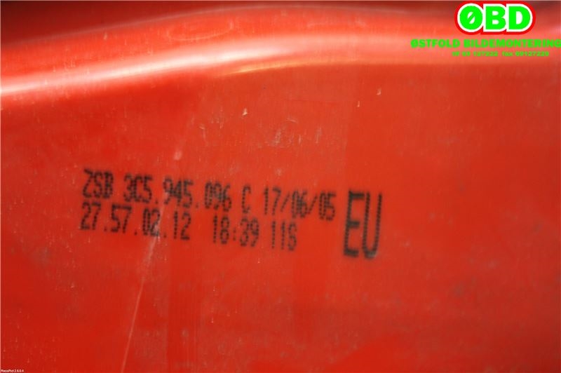 Baklykt høyre til VW Passat 2005-2010 (B6) (B6) (3C5 945 096 H||3C5945096C)