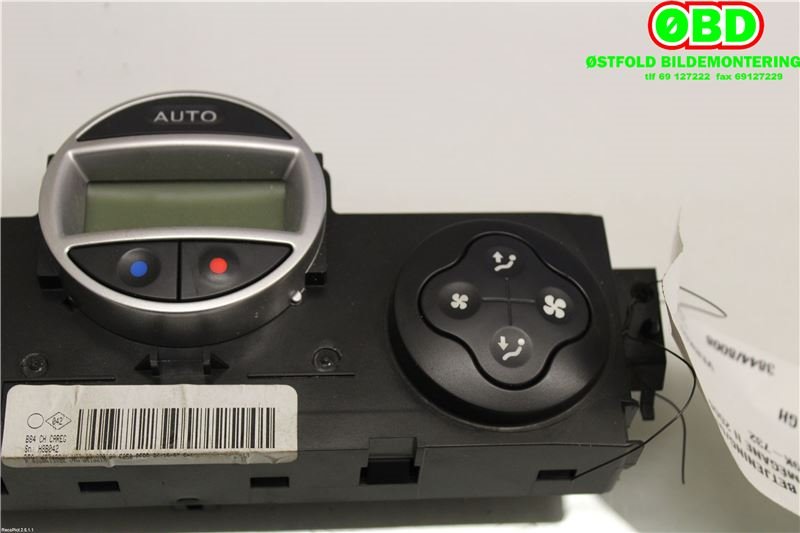 Varmeapparat betjening til Renault Megane 2006-2009 (Type II, Fase 2)  (RENAULT|7701209068|)