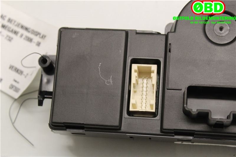 Varmeapparat betjening til Renault Megane 2006-2009 (Type II, Fase 2)  (RENAULT|7701209068|)