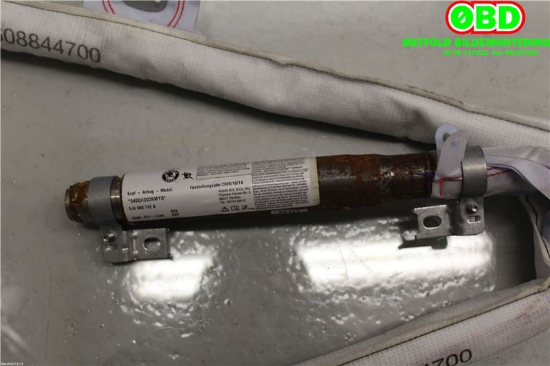 Airbag gardin høyre til Škoda Fabia 2010-2014 (Type II, Fase 2) (SKODA|5J6 880 742 A|5J6 880 742 B|5J6880742A)