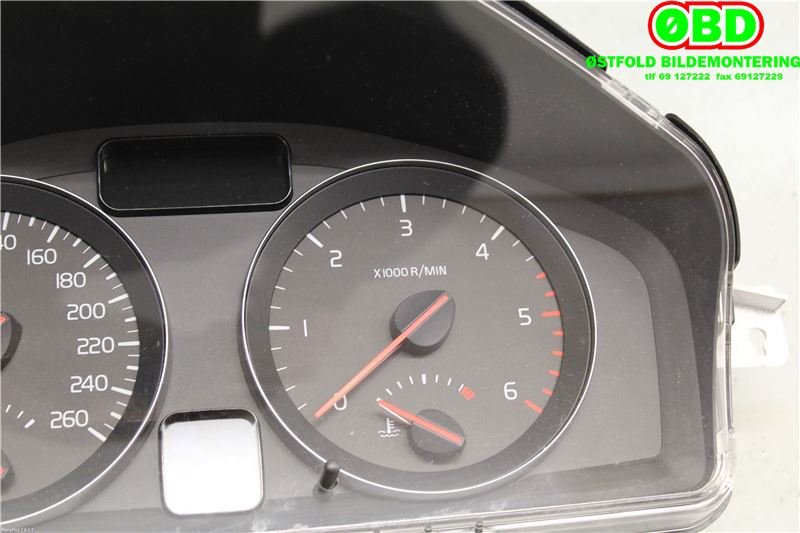 Instrumentpanel til Volvo S40 2008-2012 (Type II, Fase 2)  (VOLVO|36002714|)