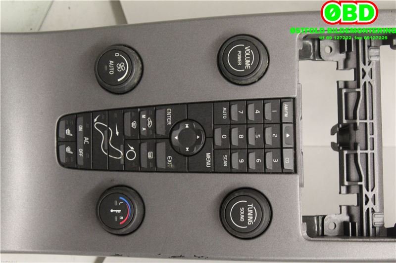 Varmeapparat betjening til Volvo S40 2004-2007 (Type II, Fase 1)  (VOLVO|30782568|)
