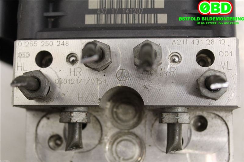 ABS sentral til Mercedes E-Klasse 2006-2009 (Fase 2) (W211) (W211) (MERCEDES|A 211 431 20 12|0265250248|2114312812)