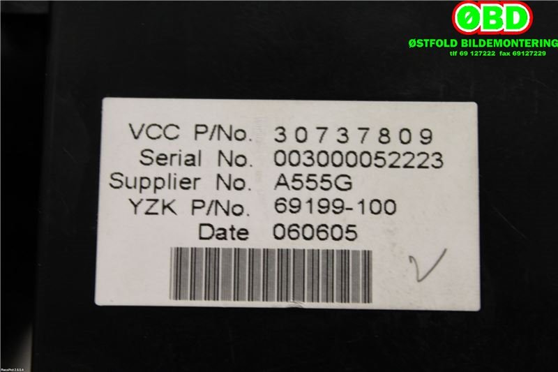 Multimedia display (MCU - Media Controller Unit) til Volvo V50 2004-2007 (Fase 1)  (|30737809)