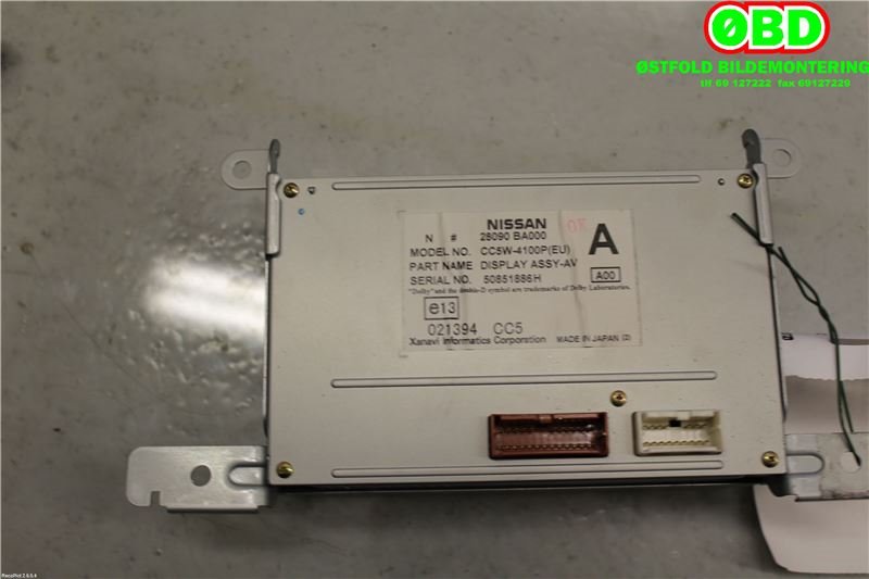 Instrument kjørecomputer til Nissan Primera 2002-2007 (P12) (P12) (NISSAN|28090BA000|)