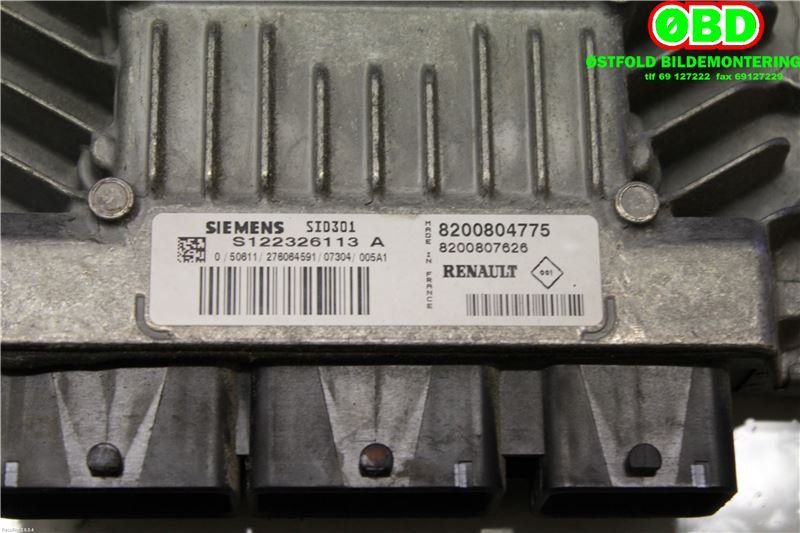 Styreenhet motor til Renault Megane 2006-2009 (Type II, Fase 2) (RENAULT|8200804775|8200843713)