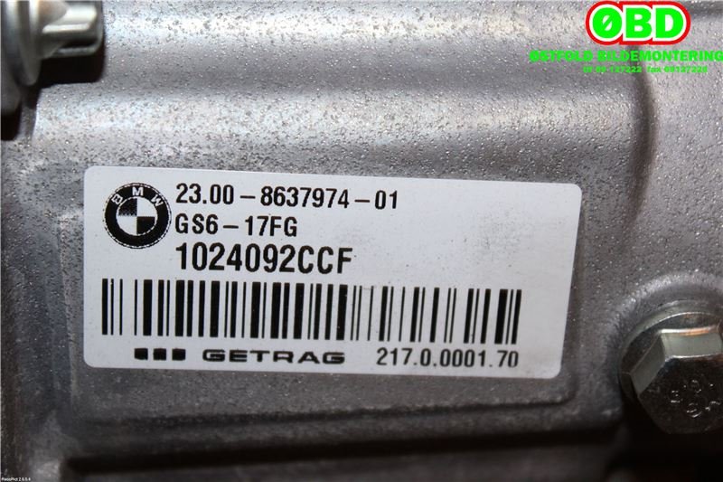 Girkasse manuell 6-trinn til BMW 1-Serie 2015-2019 (Fase 2) (F20/F21) (F20/F21) (BMW|23 00 8 637 974||23008637974)