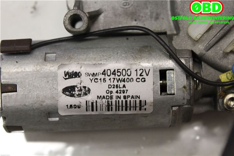 Viskermotor bakrute til Ford Transit 2006-2013  (FORD TRANSIT 130 T300|1546169|404500|YC1517W400CG)