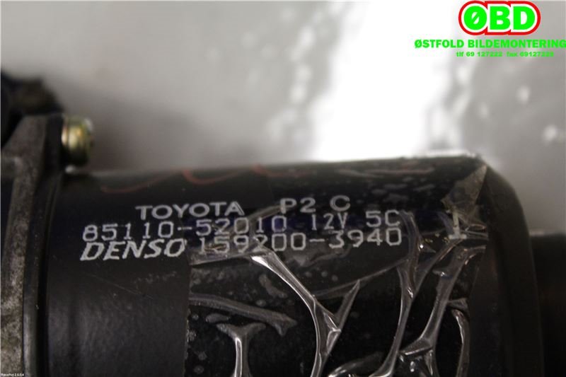 Viskermotor frontrute til Toyota Yaris 1999-2003 (Type I, Fase 1)  (TOYOTA YARIS|8511052010|1592003940)