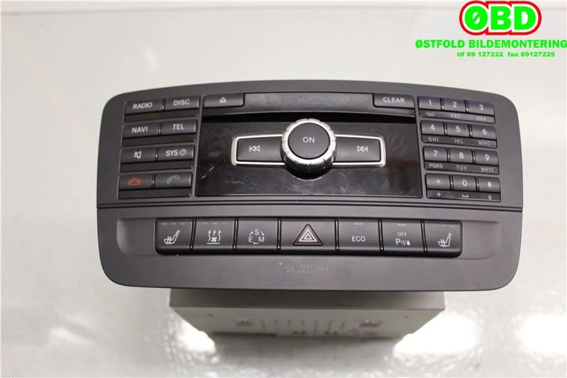 Bilstereo til Mercedes A-Klasse 2012-2018 (W176) (W176) (MERCEDES|A 246 900 10 16|NTG451CD|)