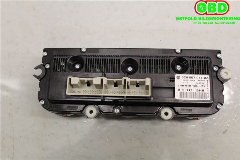 Varmeapparat betjening til VW Passat 2005-2010 (B6) (B6) (VOLKSWAGEN|3C0 907 044 DK||3C0907044DA)