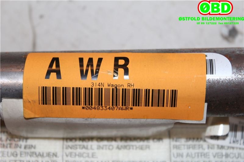 Airbag gardin høyre til Toyota Avensis 2003-2008 (Type II) (TOYOTA|6217005040|)