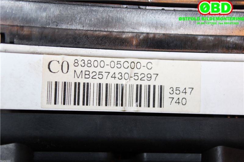 Instrumentpanel til Toyota Avensis 2003-2008 (Type II)  (TOYOTA|8380005C00|)