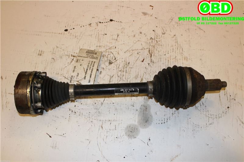 Drivaksel venstre foran til VW Polo 2009-2014 (Type V, Fase 1) (VOLKSWAGEN|6R0 407 761 A|6R0 407 761 AX|6R0407761A)