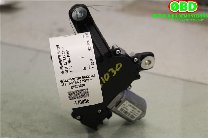 Viskermotor bakrute til Opel Astra J 2010-2015  (OPEL|13256917|1273096)