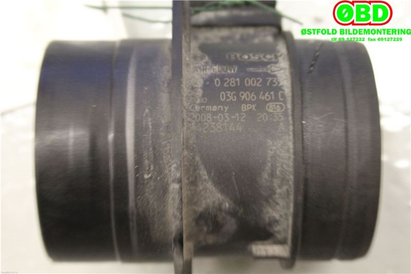Luftmengde/luftmassemåler til Audi A4 2007-2014 (Type IV) (B8) (B8) (AUDI|03G 906 461 C|0281002735|03G906461C)
