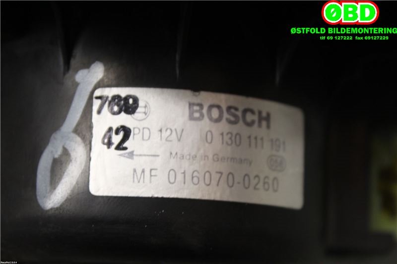 Varmeapparat motor til Volvo V40 / S40 1994-2000 (Type I, Fase 1) (VOLVO S 40|30850075|0130111191|)