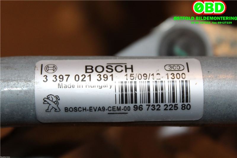 Viskeroverføring til Peugeot 208 2012-2019 (Type I)  (PEUGEOT|9673222580|3397021391)