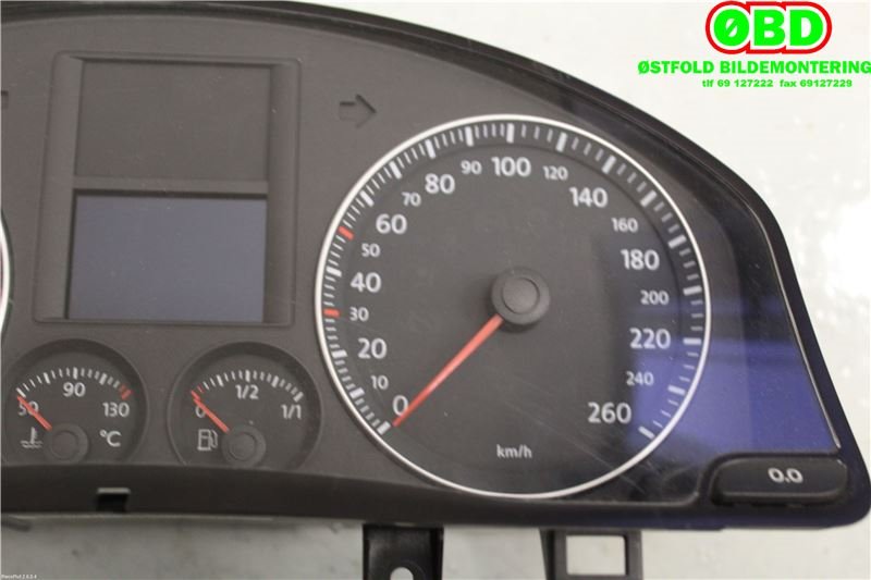Instrumentpanel til VW Golf, Plus/Cross 2005-2009 (Fase 1)  (VOLKSWAGEN|1K0 920 864 BX||1K0920864B)