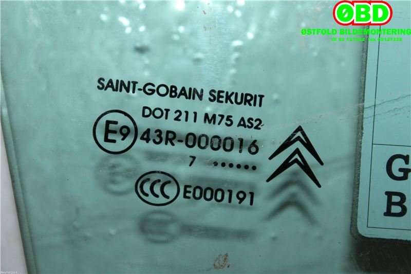 Siderute høyre foran til Citroën C4, Picasso 2006-2013 (Type I) (CITROEN|9202 H9|98 060 259 80|)