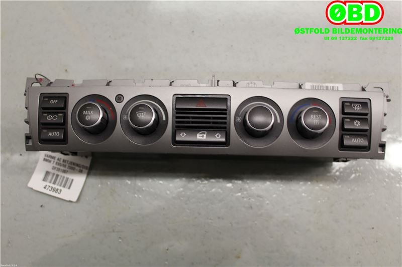 Varmeapparat betjening til BMW 7-Serie, 2000-2008 (E65/E66/E67/E88) (E65/E66/E67/E88) (BMW|64 11 6 981 404)