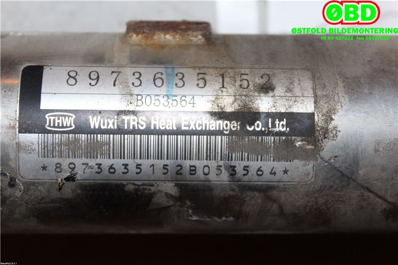 EGR-kjøler til Opel Astra H 2004-2009 (OPEL|97363515|5851370|8973635152)