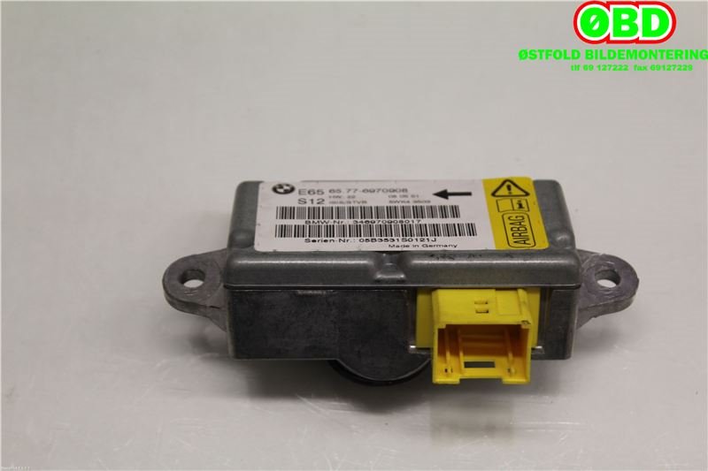 Airbag elektronikk til BMW 7-Serie, 2000-2008 (E65/E66/E67/E88) (E65/E66/E67/E88) (BMW|65 77 6 970 908)