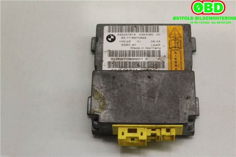 Airbag elektronikk til BMW 7-Serie, 2000-2008 (E65/E66/E67/E88) (E65/E66/E67/E88) (BMW|65 77 6 970 899)