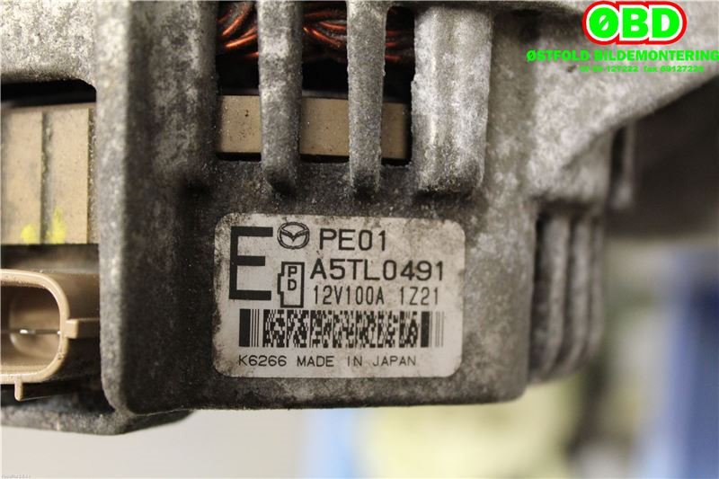 Dynamo til Mazda CX-5 2012-2017 (Type I)  (PE0118300|A5TL0491|)