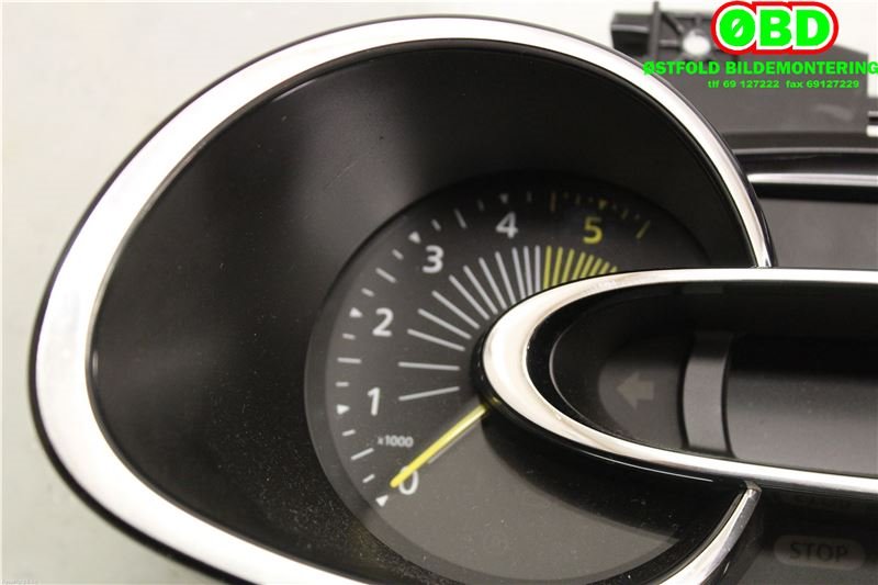 Instrumentpanel til Renault Clio 2012-2016 (Type IV, Fase 1)  (RENAULT|248101888R|248104862R|248108588R)