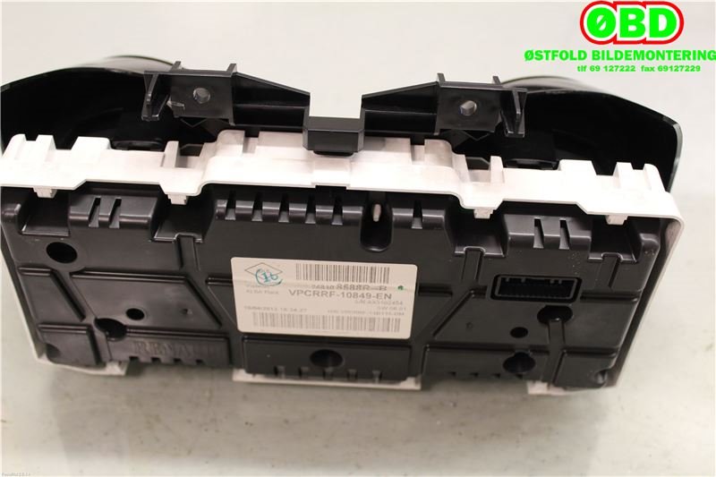 Instrumentpanel til Renault Clio 2012-2016 (Type IV, Fase 1)  (RENAULT|248101888R|248104862R|248108588R)