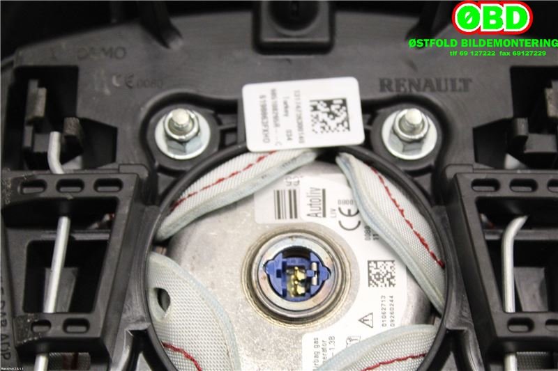 Airbag rattpute til Renault Clio 2012-2016 (Type IV, Fase 1)  (RENAULT|985108265R|)