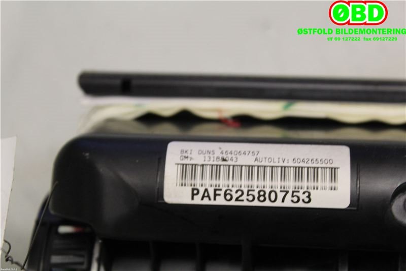 Airbag passasjer til Opel Meriva A 2003-2010  (OPEL|13188043|199274|)