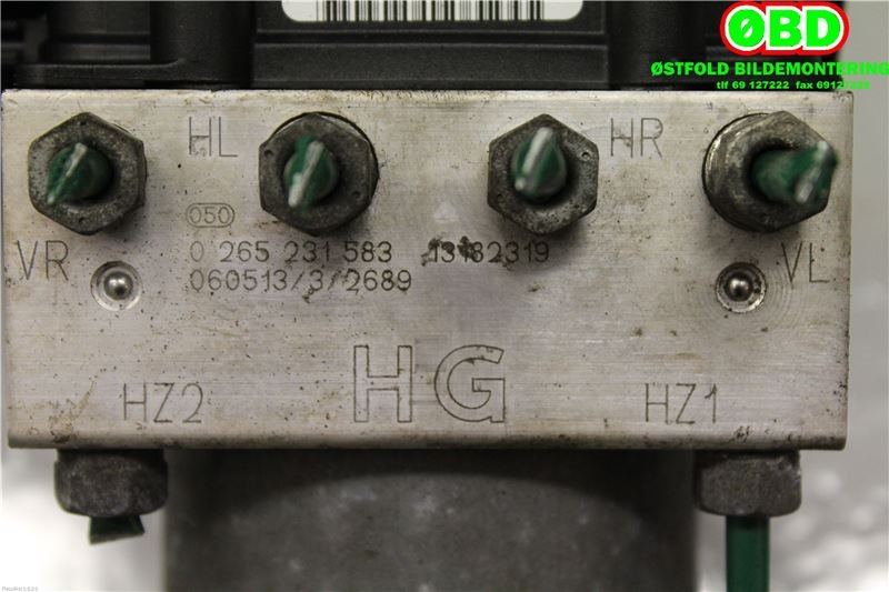 ABS sentral til Opel Corsa C 2000-2006  (OPEL|93192618|530175|0265231583)