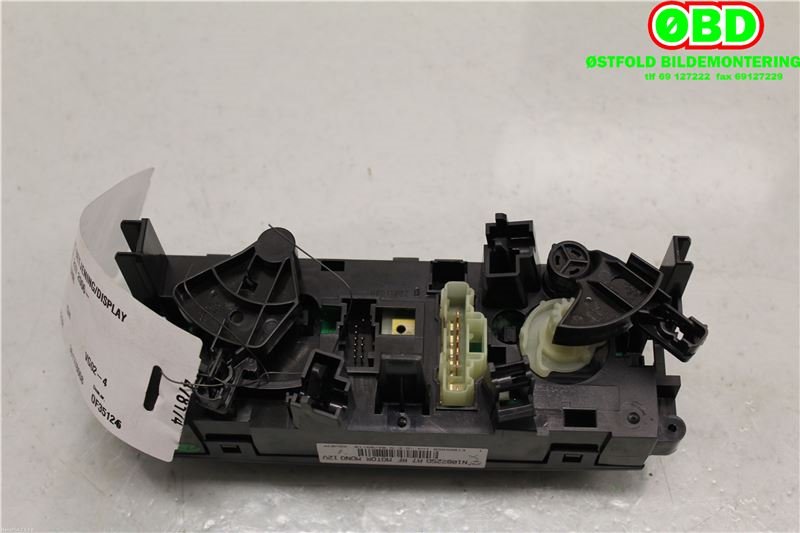 Varmeapparat betjening til Peugeot 207 2006-2012  (PEUGEOT|6452Q7|)
