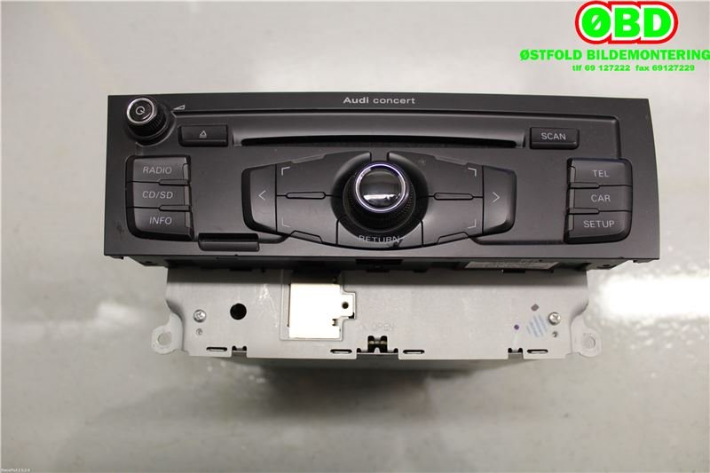 Bilstereo til Audi A4 2007-2014 (Type IV) (B8) (B8) (AUDI|8T1035186BX|8T1035186B)