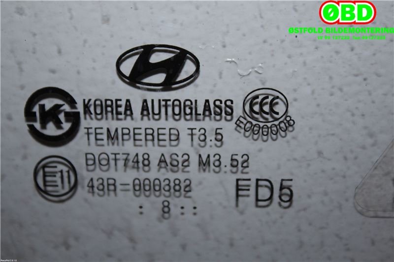 Siderute høyre foran til Hyundai i30 2007-2012 (Type I) (HYUNDAI|824212L010|)