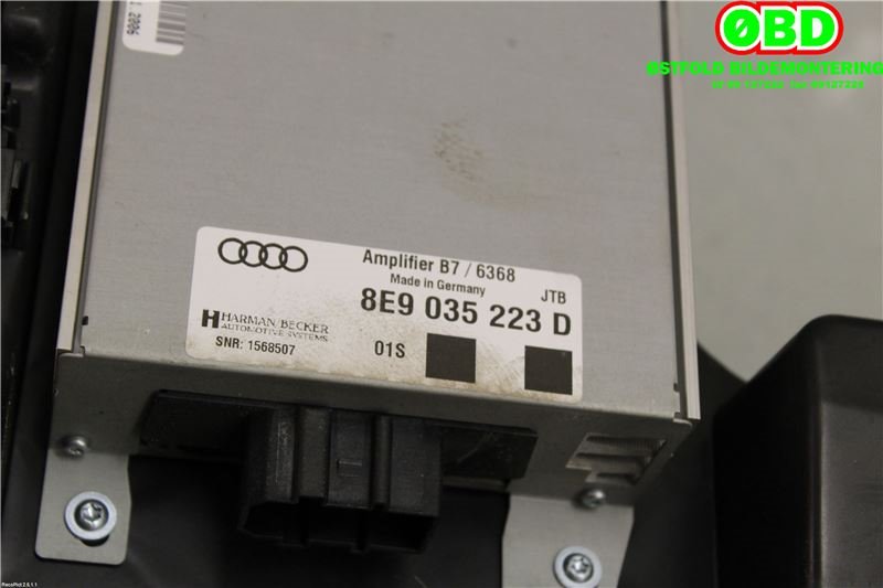 Bilstereo diverse til Audi A4 2004-2008 (Type III) (B7) (B7) (AUDI|8E9035382D|)
