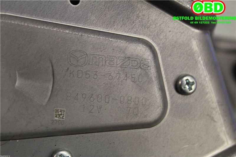 Viskermotor bakrute til Mazda CX-5 2012-2017 (Type I)  (MAZDA|KD5367450|8496000800)