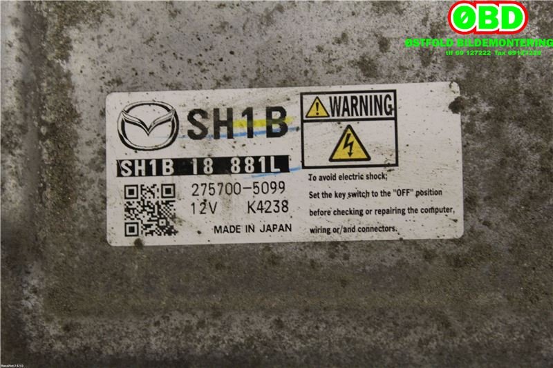 Styreenhet motor til Mazda CX-5 2012-2017 (Type I)  (MAZDA|SH1B18881L|)