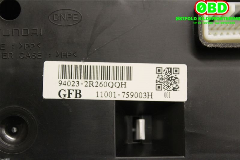 Instrumentpanel til Hyundai i30 2007-2012 (Type I)  (HYUNDAI|940232R260||940232R260QQH)