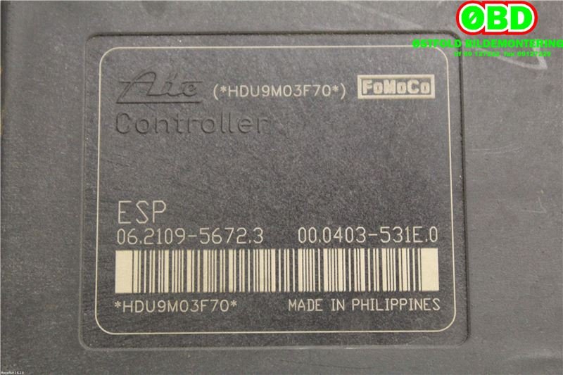ABS sentral til Ford Fiesta 2008-2012 (Type VI, Fase 1)  (FORD|1715773|)