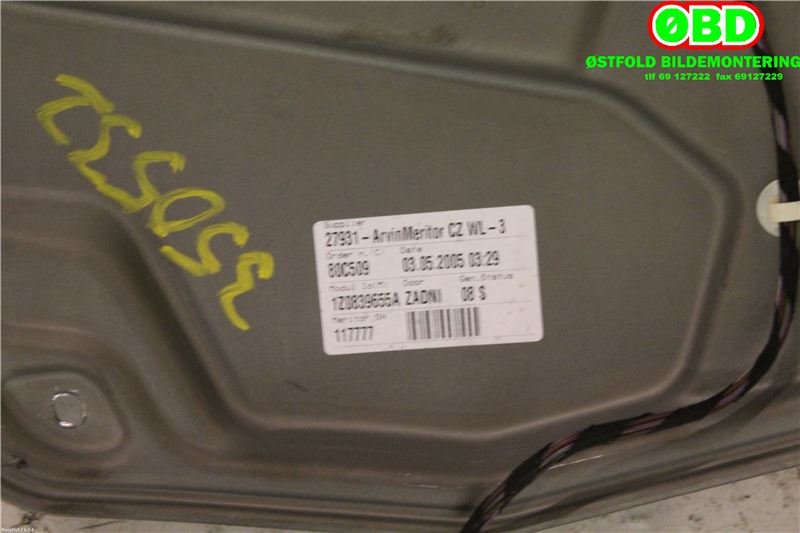 Ruteheis venstre bak til Škoda Octavia 2005-2008 (Type II, Fase 1) (SKODA|1Z0 839 461 A|)