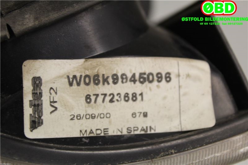 Baklykt høyre til VW Caddy 1995-2004 (Type II)  (VOLKSWAGEN CADDY TDI|6K9 945 112|)