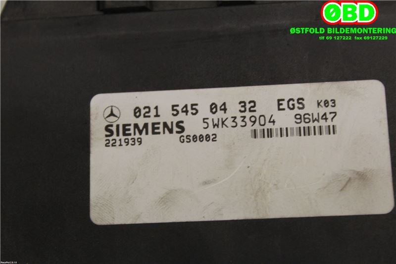 Styreenhet girkasse til Mercedes E-Klasse 1995-2000 (Fase 1) (W210) (W210) (A 021 545 04 32||0215450432)