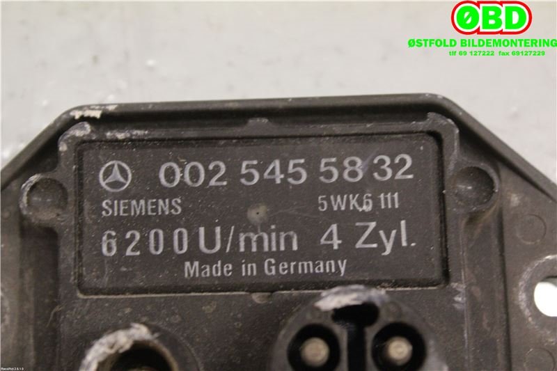 Styreenhet tenning til Mercedes 190 1984-1993 (W201) (W201) (A 002 545 58 32||0025455832)