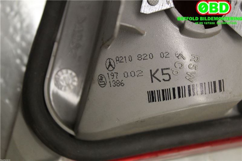 Baklykt høyre til Mercedes E-Klasse 1995-2000 (Fase 1) (W210) (W210) (A 210 820 02 64|A 210 820 44 64|2108200264)