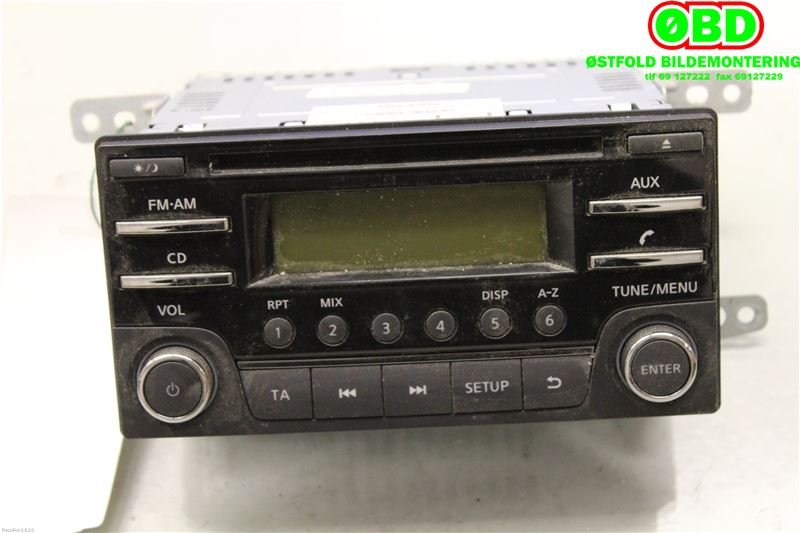 Bilstereo til Nissan Note, 2013-2017 (Type II) (NISSAN|)